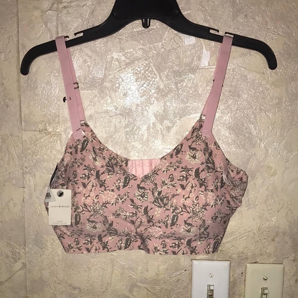 Pink floral lucky brand bralette (1X)